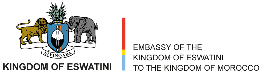 LOGOTYPE-EMBASSY-OF-THE-KINGDOM-OF-ESWATINI-IN-MOROCCO EMBASSY OF THE<br />
KINGDOM OF ESWATINI TO THE KINGDOM OF MOROCCO