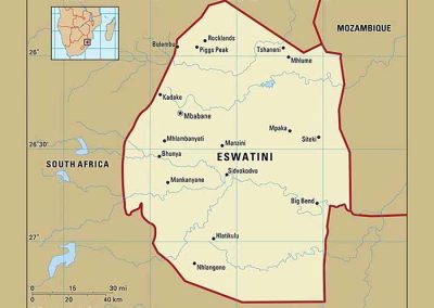 Map of Eswatini